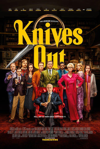 Knives Out - Daniel Craig - Oscar 2019 - Hollywood Mystery Movie Poster - Framed Prints