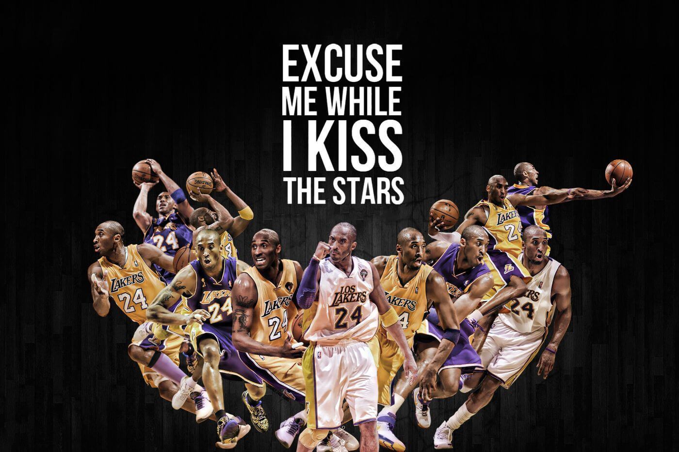 Nba Superstars Nba All Star Poster Kobe Bryant LA Lakers All Star