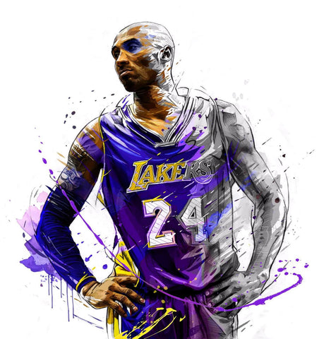 Kobe Bryant - Los Angeles LA Lakers - NBA Basketball Great Poster - Framed  Prints by Kimberli Verdun, Buy Posters, Frames, Canvas & Digital Art  Prints