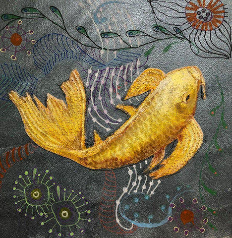 Koi Fish - Prosperity - Feng Shui Painting - Framed Prints