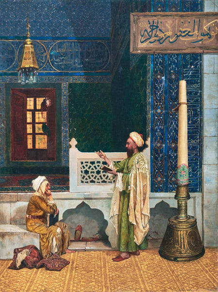 Koranic Instruction - Osman Hamdi Bey - Orientalist Painting - Framed Prints