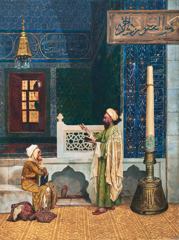Koranic Instruction - Osman Hamdi Bey - Orientalist Painting by Osman Hamdi Bey