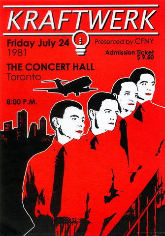 Kraftwerk in Toronto - Retro Vintage Music Concert Poster by Jacob George