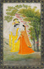 Krishna And Radha - Kangra Punjab School c1810 - Century Vintage Indian Painting - Life Size Posters