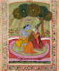 Krishna And Radha - Kashmiri Painting 19th Century - Vintage Indian Art - Framed Prints