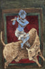 Krishna Atop Nandini Cow - Maqbool Fida Husain Painting - Posters