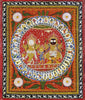 Krishna Balram and Subhadra - Odisha Pattachitra Vintage Painting - Framed Prints