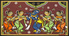 Krishna With Gopis - Jamini Roy - Bengal Painting - Large Art Prints