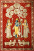 Krishna With Gopis - Pichwai Painting - Art Prints
