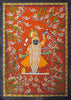 Krishna With Peacocks - Contemporary Pichwai Painting - Posters