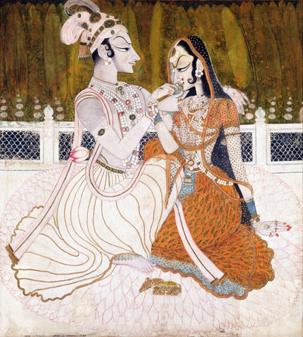 Krishna and Radha - Canvas Prints by Anonymous Artist