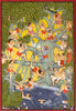 Krishna Collections - Indian Art - Mural Paintings - Krishna with Cowherds - Canvas Prints