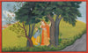 Krishna Collections - Indian Art - Pichwai Painings - Krishna Radha in Vrindavan - Framed Prints