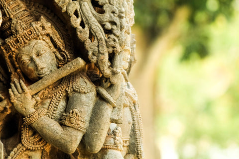 Krishna Statue in Belur - Canvas Prints