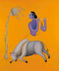 Krishna and Cow - Canvas Prints