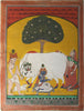 Indian Miniature Art - Krishna Milking Cow - Posters