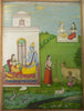 Krishna’s Love Radha - Rasikapriya - Deccan School 1720-30 - Vintage Indian Miniature Art Painting - Life Size Posters
