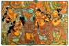 Krishna and Radha - Kerala Mural Painting - Canvas Prints