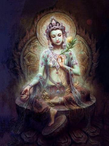 Kuan Yin - Female Buddha by Tallenge