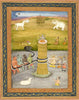 Kurma - The Second Incarnation Of Vishnu - C 1790 - Indian School - Indian Miniature Painting - Framed Prints