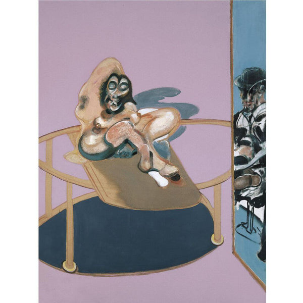 Nude With Figure In A Mirror – Francis Bacon - Abstract Expressionist Painting - Posters