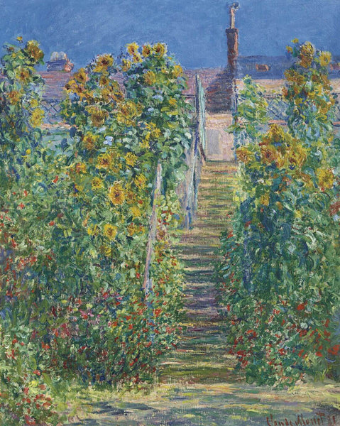 The Staircase at Vétheuil (L'Escalier à Vétheuil) – Claude Monet Painting – Impressionist Art - Large Art Prints