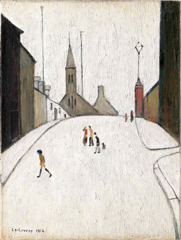 Church Street Clitheroe - L S Lowry - Canvas Prints