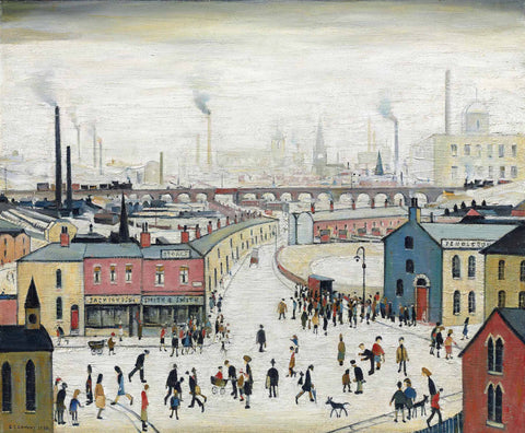 Industrial Landscape Stockport Viaduct - L S Lowry - Canvas Prints