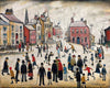 People Standing About - L S Lowry - Canvas Prints