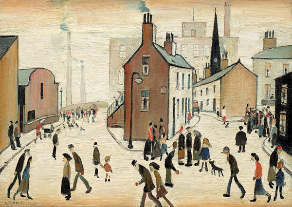 Street Scene - L S Lowry - Canvas Prints