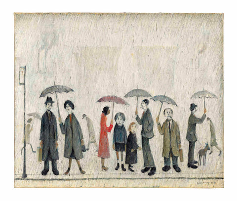 The Bus Stop - L S Lowry by L S Lowry