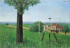 The Fair Captive (La Belle captive) – René Magritte Painting – Surrealist Art Painting - Framed Prints