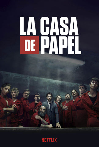 La Casa De Papel - Money Heist 3 - Netflix TV Show Poster Art by Tallenge Store
