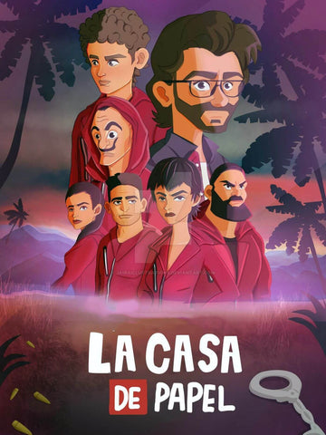 La Casa De Papel - Money Heist 3 - Netflix TV Show Poster Fan Art by Tallenge Store