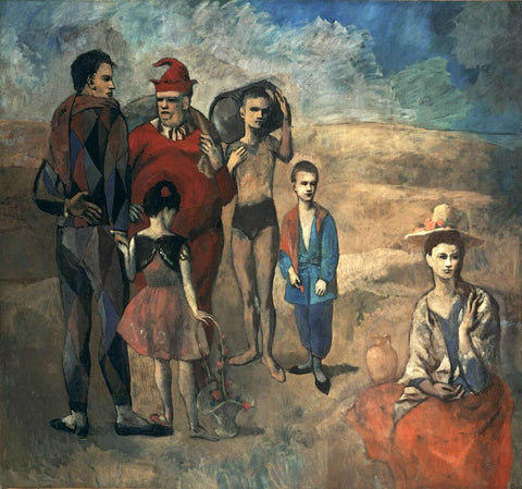 The Circus Family (La Famille Des Saltimbanques) – Pablo Picasso Painting by Pablo Picasso