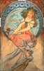 La Peinture - Alphonse Mucha - Art Nouveau Print - Life Size Posters