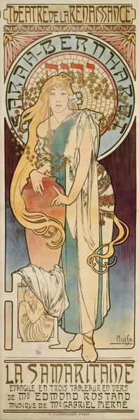 La Samaritaine Sarah Bernhardt -  Alphonse Mucha - Art Nouveau Print - Canvas Prints