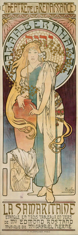 La Samaritaine Sarah Bernhardt - Alphonse Mucha - Art Nouveau Print - Life Size Posters