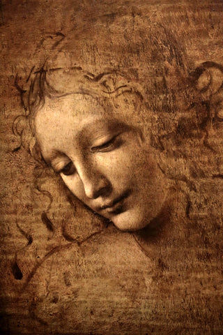 La Scapigliata (The Lady with Dishevelled Hair) - Leonardo da Vinci - Masterpiece Rennaisance Painting - Canvas Prints