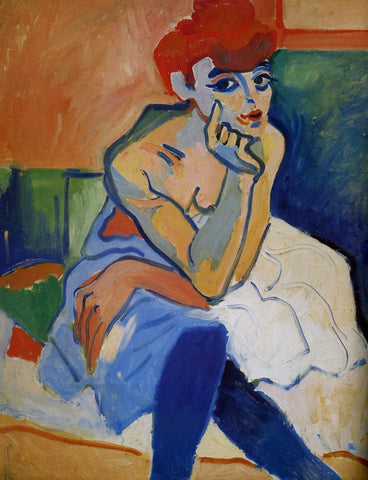 La Femme En Chemise - Framed Prints