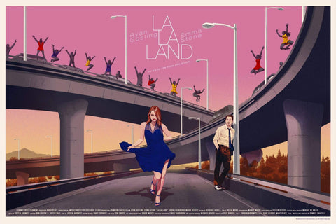 La La Land - Tallenge Hollywood Movie Poster Collection - Canvas Prints by Tim