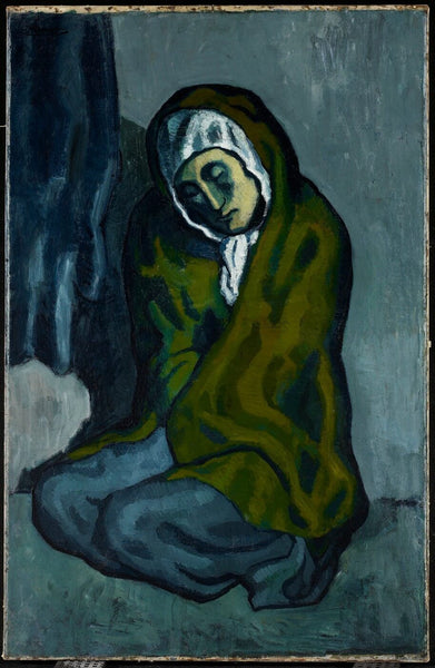Pablo Picasso - La Misereuse Accroupie (Crouching Beggar) - Canvas Prints