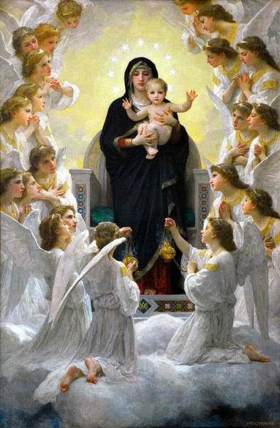 The Virgin with Angels (La Vierge Aux Anges) - Large Art Prints