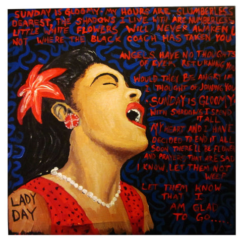 Billie Holiday Artwork - Large Art Prints by Deepak Tomar