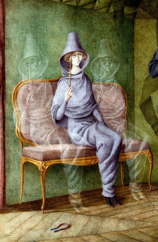 Ladies Suit (Tailleur Pour Dames) – Remedios Varo - Surrealist Art Painting by Remedios Varo
