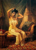Lady Adorning Her Hair  - Raja Ravi Varma - Famous Indian Painting - Framed Prints