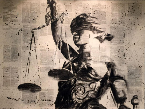 Lady Justice - Legal Art Contemporary Painting - Posters