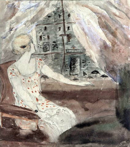 Lady Looking Out of A Window by Amrita Sher-Gil