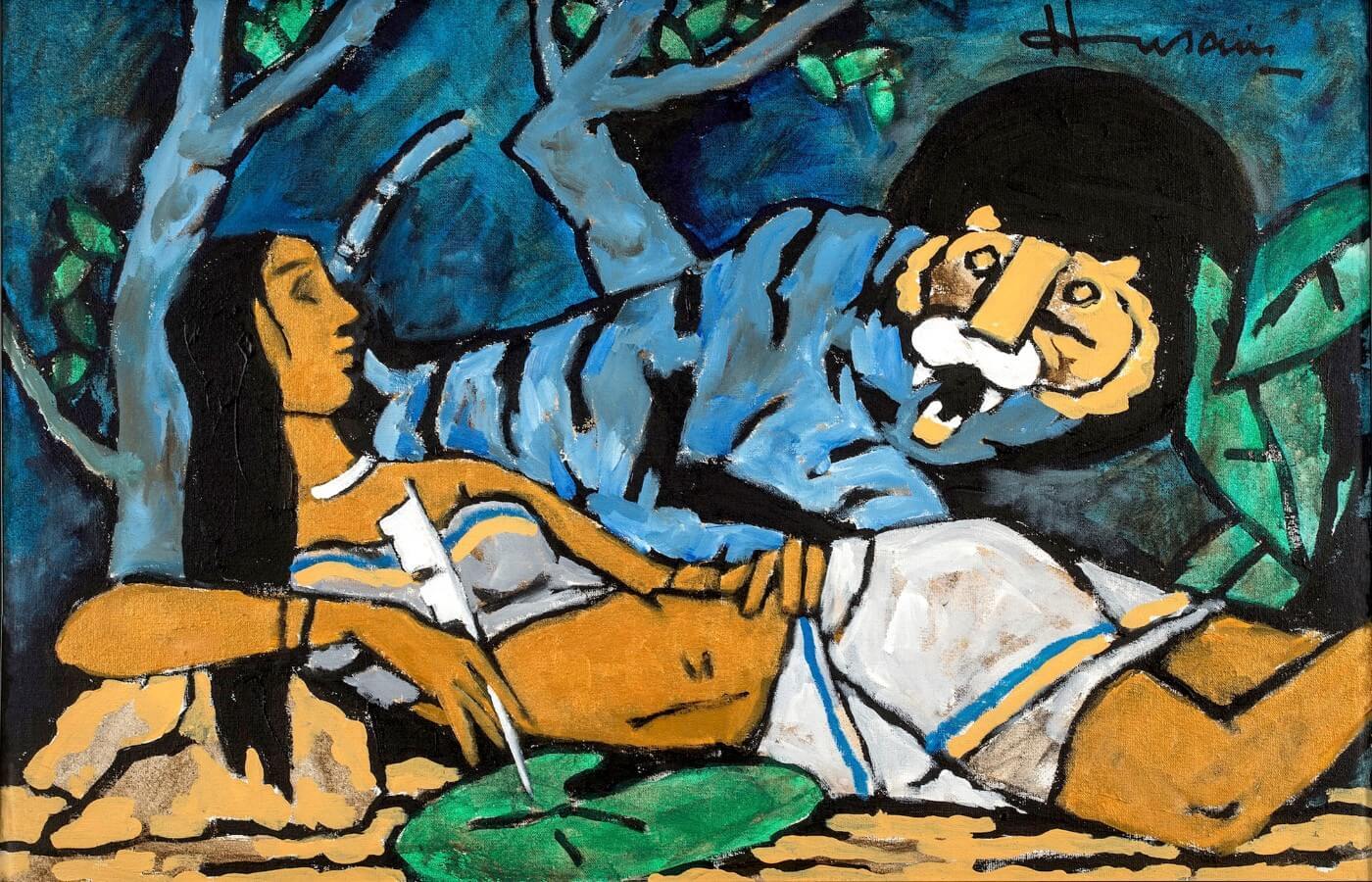Mf husain paintings cheap
