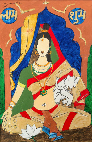 Lakshmi - Maqbool Fida Husain by M F Husain